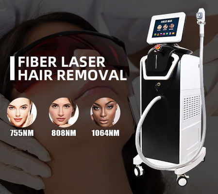 Máy tẩy lông đi-ốt bằng sợi quang 1800W để làm rụng lông