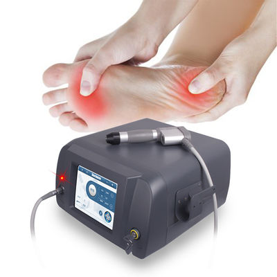 Máy trị liệu bằng sóng xung kích màu đen cầm tay để điều trị vật lý