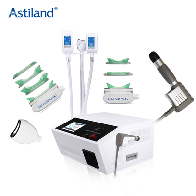 Máy đông lạnh chất béo Cryolipolysis & Máy giảm béo đa chức năng xử lý sóng xung kích